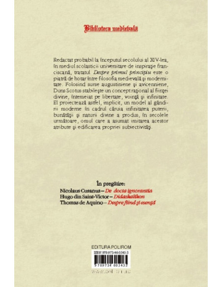 Despre primul principiu