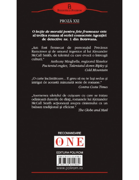 O lecţie de morală pentru fete frumoase