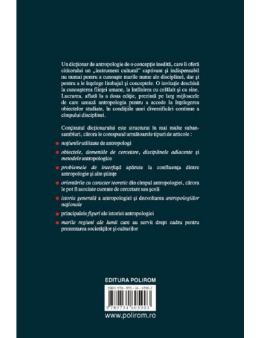 Dicţionar de etnologie şi antropologie