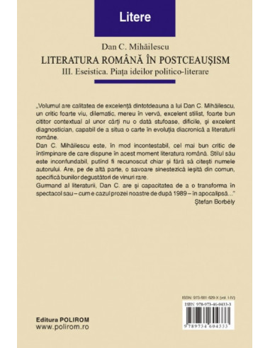 Literatura română în postceaușism....
