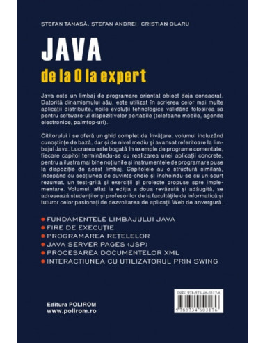 Java de la 0 la expert (ediția a II-a)
