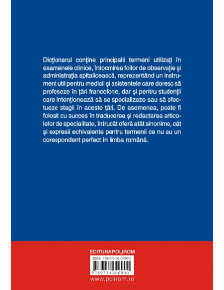 Dicționar medical de buzunar francez-român/român-francez