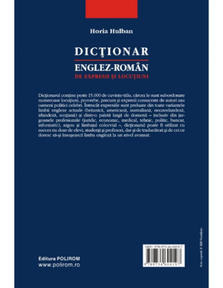 Dicționar englez-român de expresii și locuțiuni