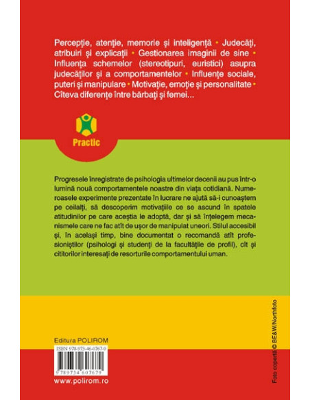150 de experimente în psihologie pentru cunoaşterea celuilalt. Mecanismele comportamentelor cotidiene