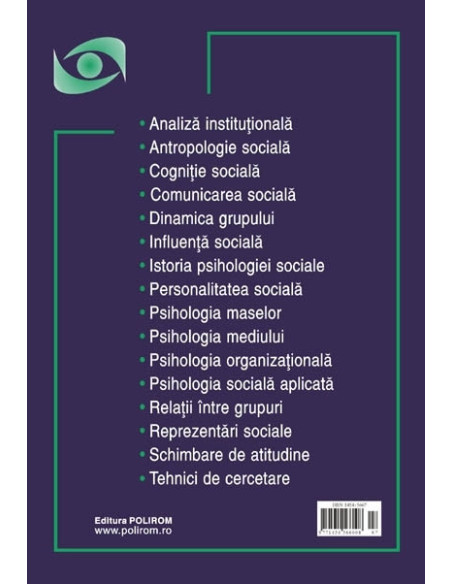Psihologia Socială. Nr. 18/2006 – Buletinul Laboratorului „Psihologia cîmpului social”, Universitatea „Al.I. Cuza”, Iaşi