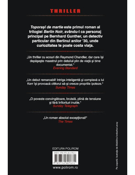 Berlin Noir I. Toporași de martie