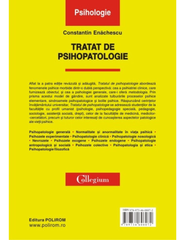 Tratat de psihopatologie (ediţia a... Tratat de psihopatologie (ediţia a...