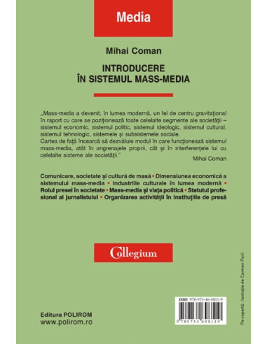Introducere în sistemul mass-media Introducere în sistemul mass-media