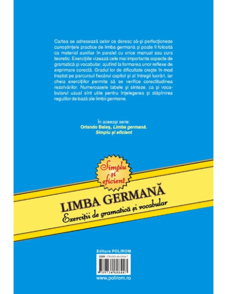 Limba germană. Exerciţii de gramatică şi vocabular