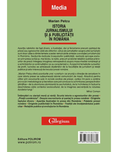 Istoria jurnalismului și a publicității în România