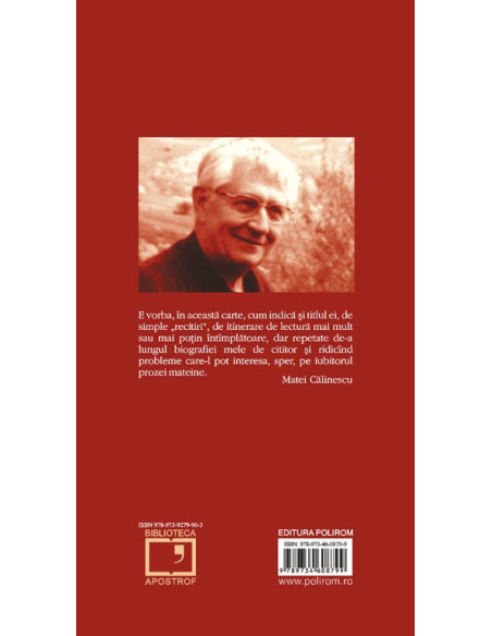 Mateiu I. Caragiale: recitiri