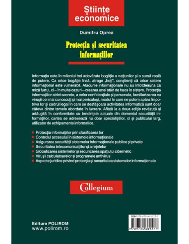 Protecția și securitatea informațiilor Protecția și securitatea informațiilor