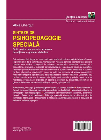 Sinteze de psihopedagogie specială