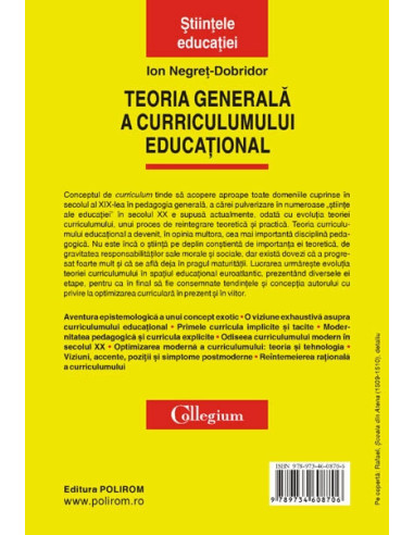Teoria generală a curriculumului...