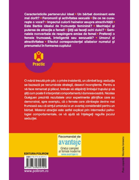 Psihologia seducţiei. 100 de experimente pentru înţelegerea comportamentului în dragoste