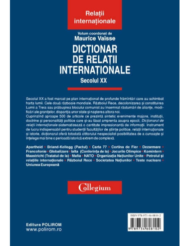 Dictionar de relaţii internaţionale.... Dictionar de relaţii internaţionale....