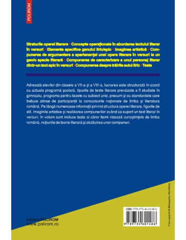 Textul literar în versuri. Compuneri...