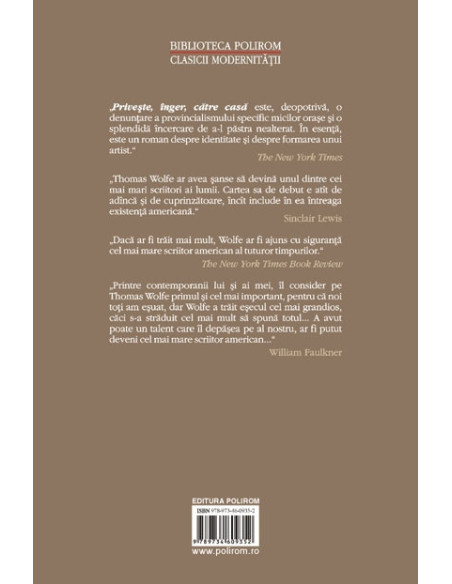 Priveşte, înger, către casă