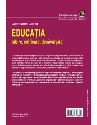Educația. Iubire, edificare, desăvîrșire Educația. Iubire, edificare, desăvîrșire