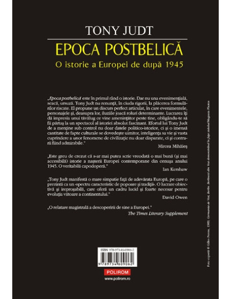 Epoca postbelică. O istorie a Europei de după 1945