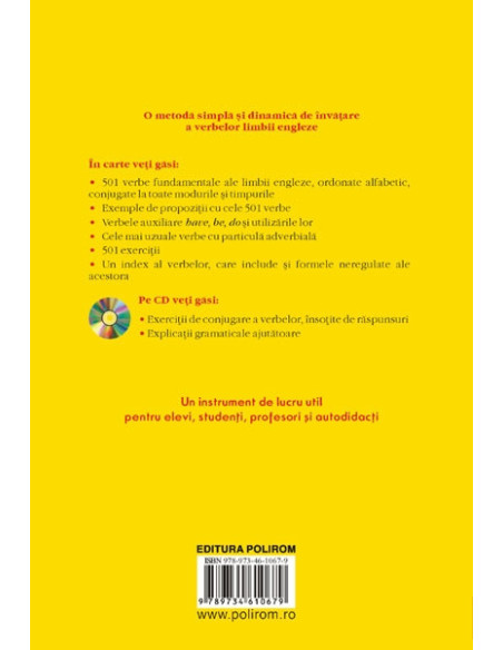 501 verbe englezești