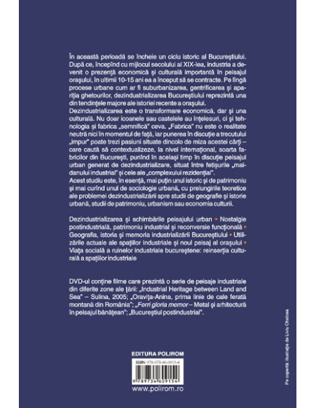 Bucureștiul postindustrial. Memorie, dezindustrializare și regenerare urbană