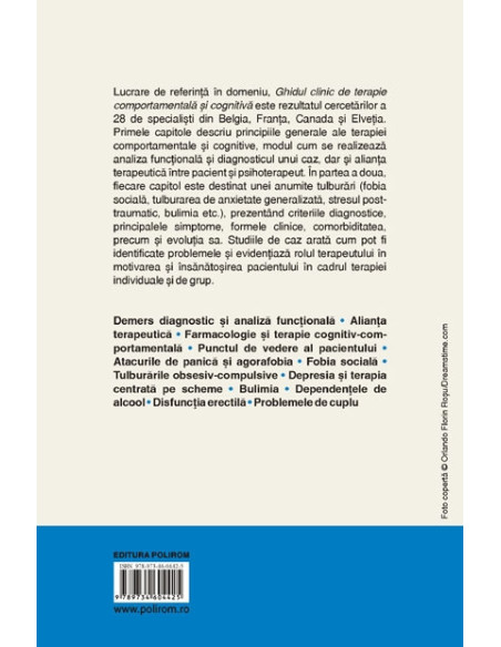 Ghid clinic de terapie comportamentală și cognitivă