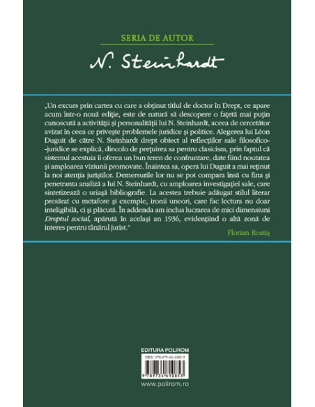 Principiile clasice și noile tendințe ale dreptului constituțional. Critica operei lui Leon Duguit