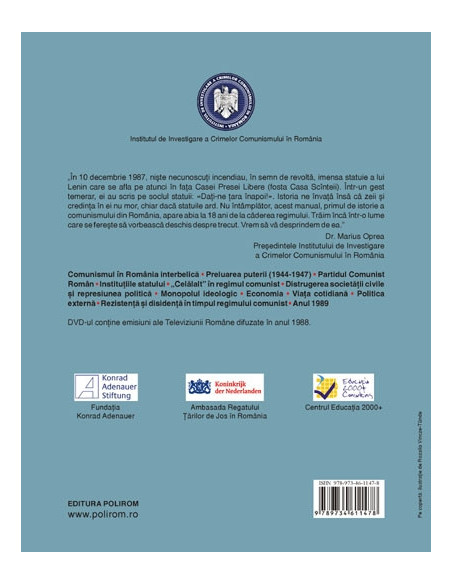 O istorie a comunismului din România. Manual pentru liceu