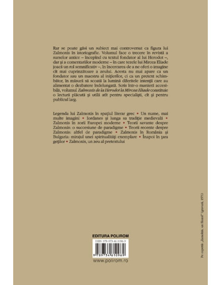 Zalmoxis de la Herodot la Mircea Eliade. Istorii despre un zeu al pretextului