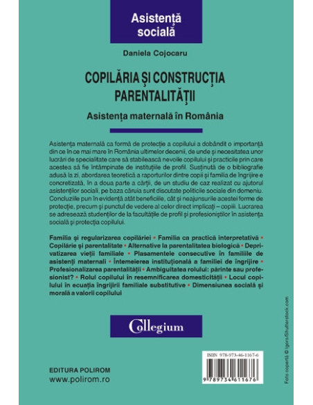 Copilăria și construcția parentalității. Asistența maternală în România