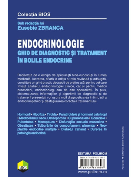 Endocrinologie. Ghid de diagnostic şi tratament în bolile endocrine