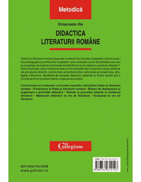 Didactica literaturii române