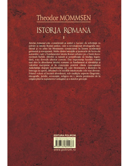 Istoria romană, vol. I