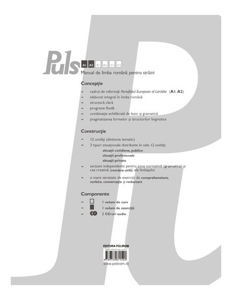 Puls. Manual de limba română pentru străini