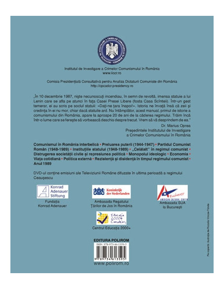 O istorie a comunismului din România. Manual pentru liceu