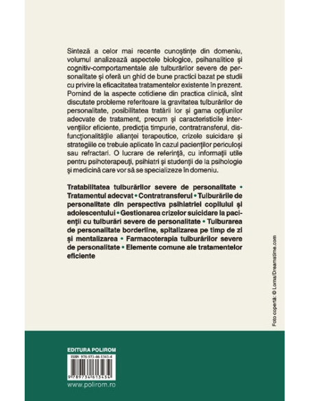 Tulburările severe de personalitate. Probleme curente în practica clinică