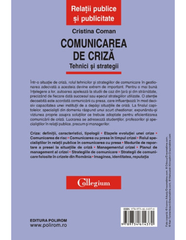Comunicarea de criză. Tehnici și...