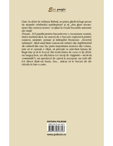 Prozac. 101 pastile pentru bucurie Prozac. 101 pastile pentru bucurie