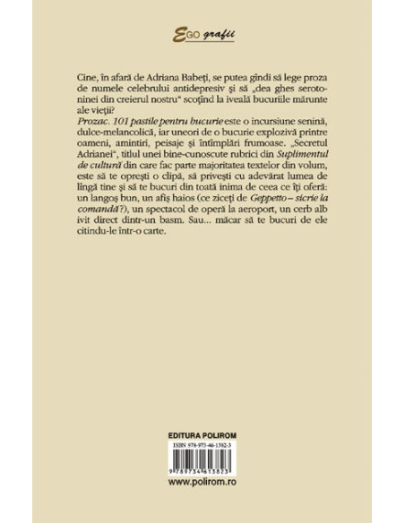 Prozac. 101 pastile pentru bucurie