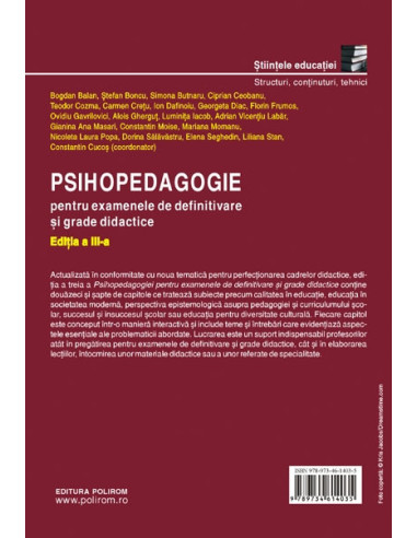 Psihopedagogie pentru examenele de... Psihopedagogie pentru examenele de...