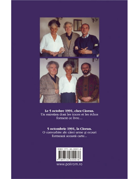 Le Neant roumain. Un entretien/Neantul românesc. O convorbire