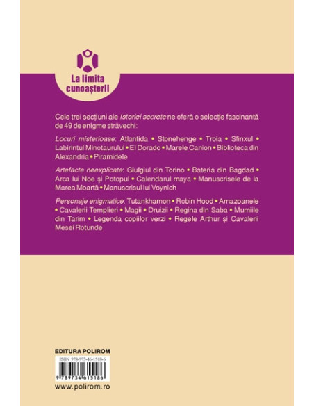 Istoria secretă. Civilizații pierdute și mistere străvechi