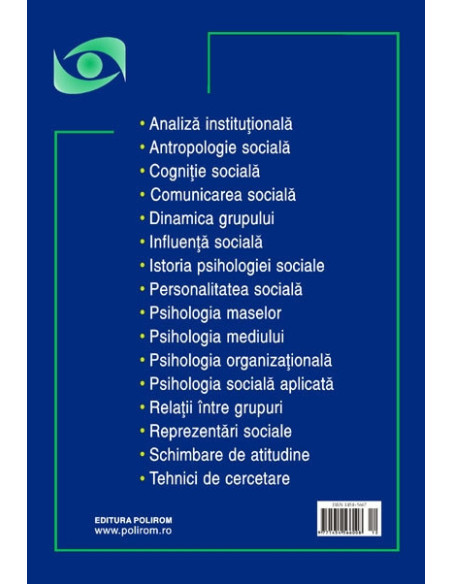 Psihologia socială. Nr. 23/2009 – Buletinul Laboratorului „Psihologia cîmpului social”, Universitatea „Al.I. Cuza”, Iaşi