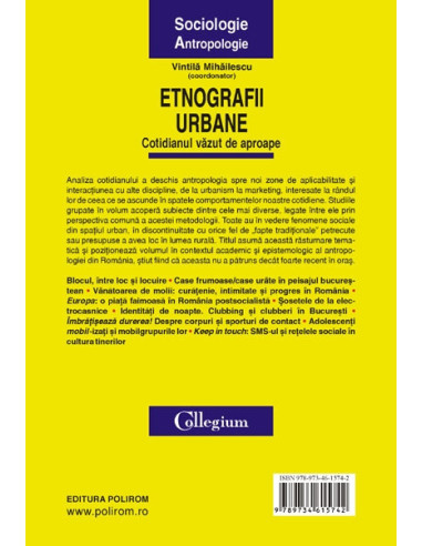 Etnografii urbane. Cotidianul văzut... Etnografii urbane. Cotidianul văzut...