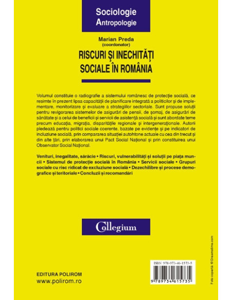 Riscuri și inechități sociale în Romania. Raportul Comisiei Prezidențiale pentru Analiza Riscurilor Sociale și Demografice
