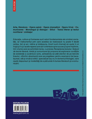 Receptarea textului. Noțiuni de... Receptarea textului. Noțiuni de...