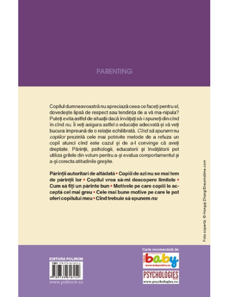 Când să spunem nu copiilor