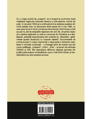 Cioran şi Securitatea Cioran şi Securitatea