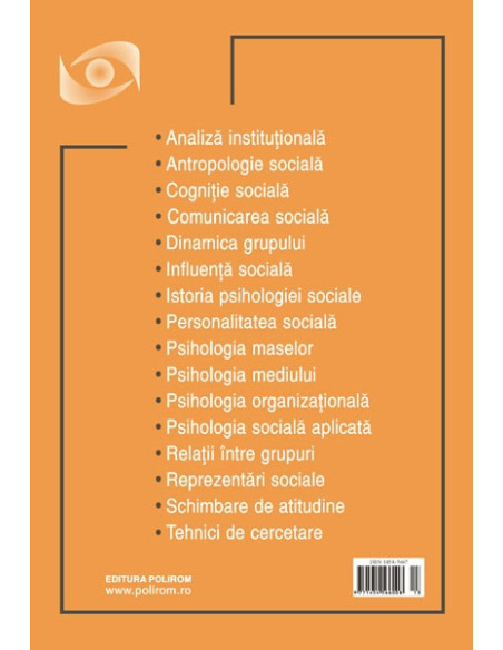 Psihologia Socială. Nr. 24 (II)/2009 – Buletinul Laboratorului „Psihologia cîmpului social”, Universitatea „Al.I. Cuza”, Iaşi